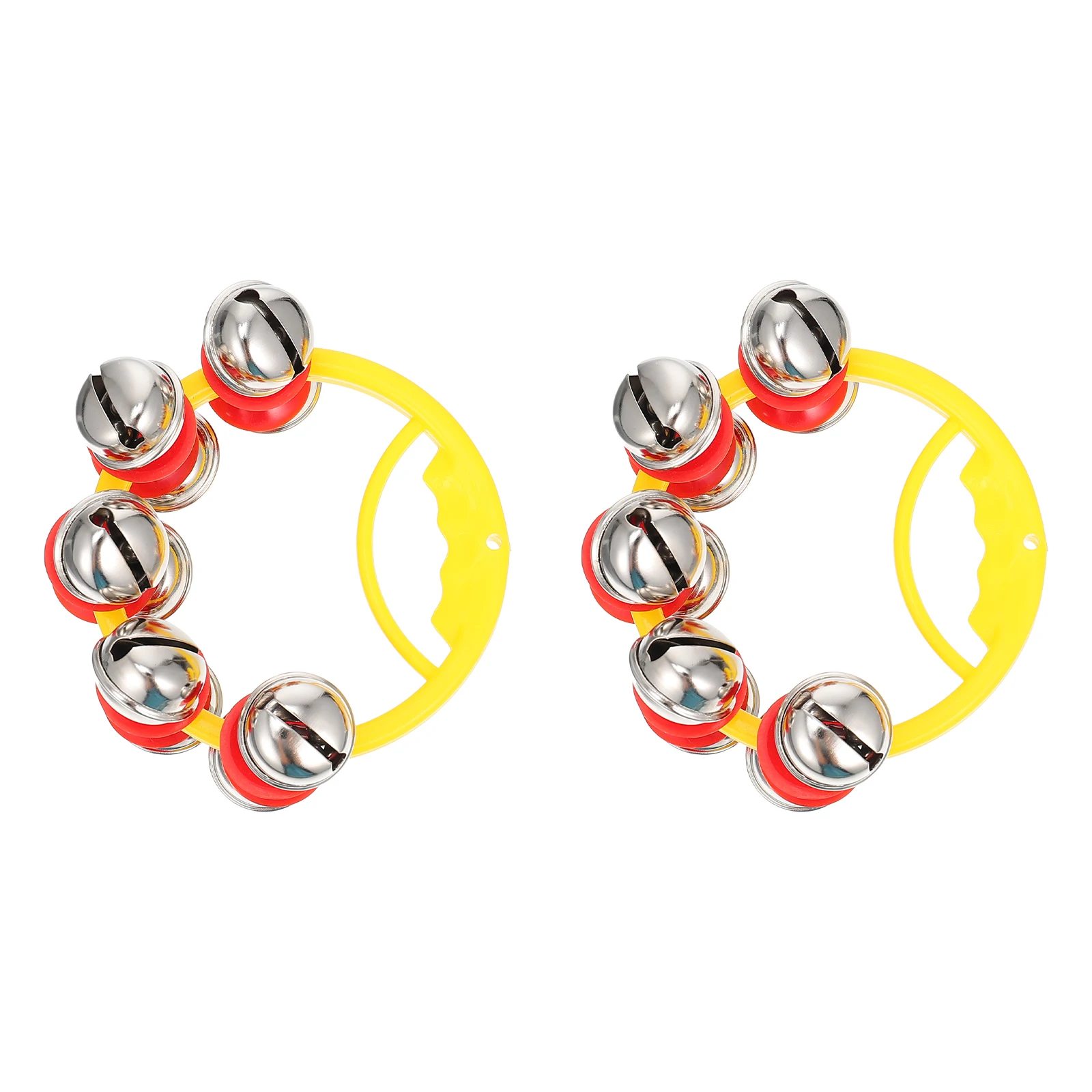 2 pezzi braccialetto campana a mano giocattoli per bambini sonagli in plastica per campanelli da polso decorativi agitatore per bambini