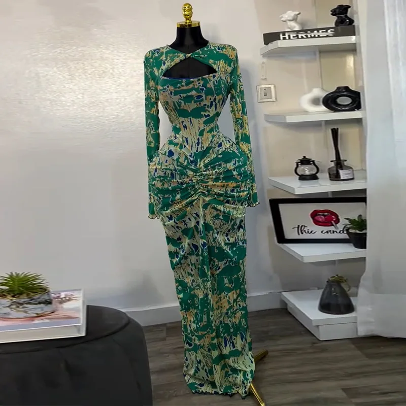 Mulheres drapeado com decote em v recorte frente ruched empilhado bodycon midi longo maxi vestido noite clube festa vestidos sexy