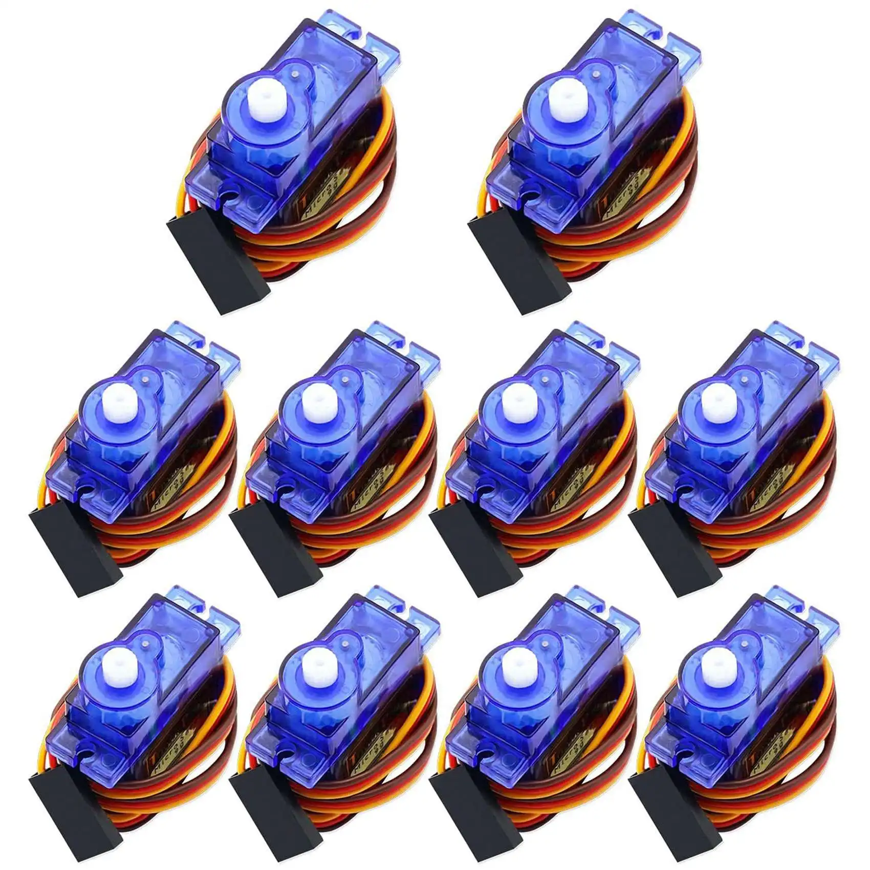 

A13Q-10Pcs SG90 Micro-Servo Motor Mini 9G For Arduino RC Robot Helicopter Airplane Boat Controls