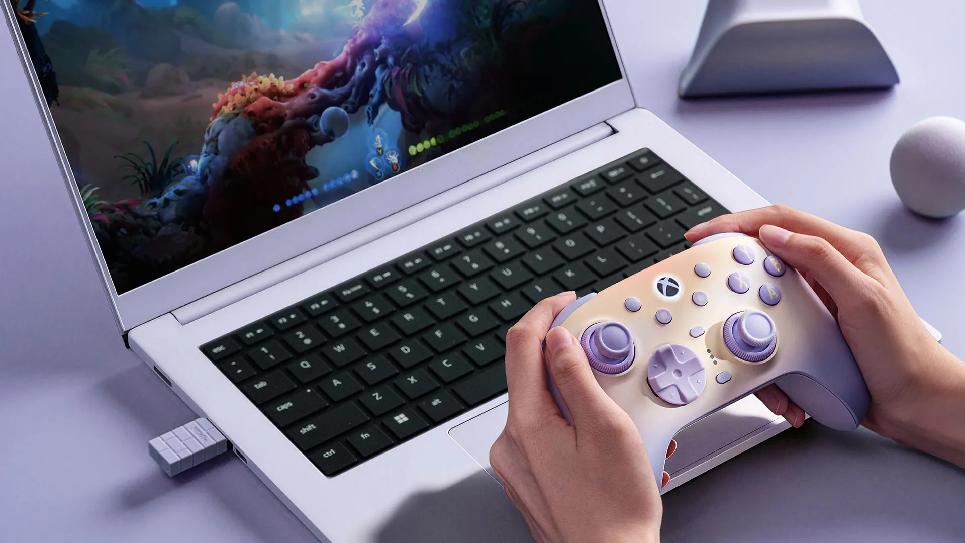 8BitDo Ultimate 3 – kabelloser Controller für Xbox Series S/X, PC, Android, Apple, TMR-Joysticks, Gamepad mit 1000 Hz Abfragerate. – Detail 4