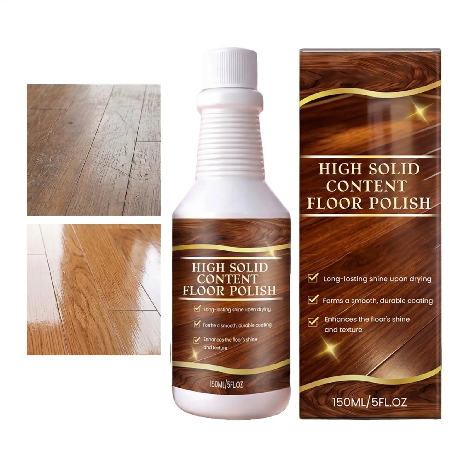 150ml Floor Restore Solution liquid Floor Scratch Repair Liquid Wood Floor Polishing Care for Home Apartment Bedroom Living Room