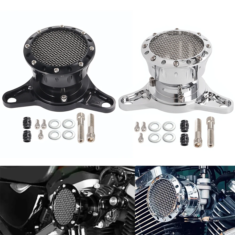 

Motorcycle Retro Velocity Stack Air Cleaner Intake Filter For Harley Sportster XL883 Iron XL1200 48 72 Roadster Hugger 2004-2019