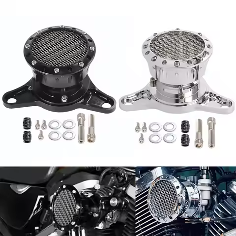 Motorcycle Retro Velocity Stack Air Cleaner Intake Filter For Harley Sportster XL883 Iron XL1200 48 72 Roadster Hugger 2004-2019
