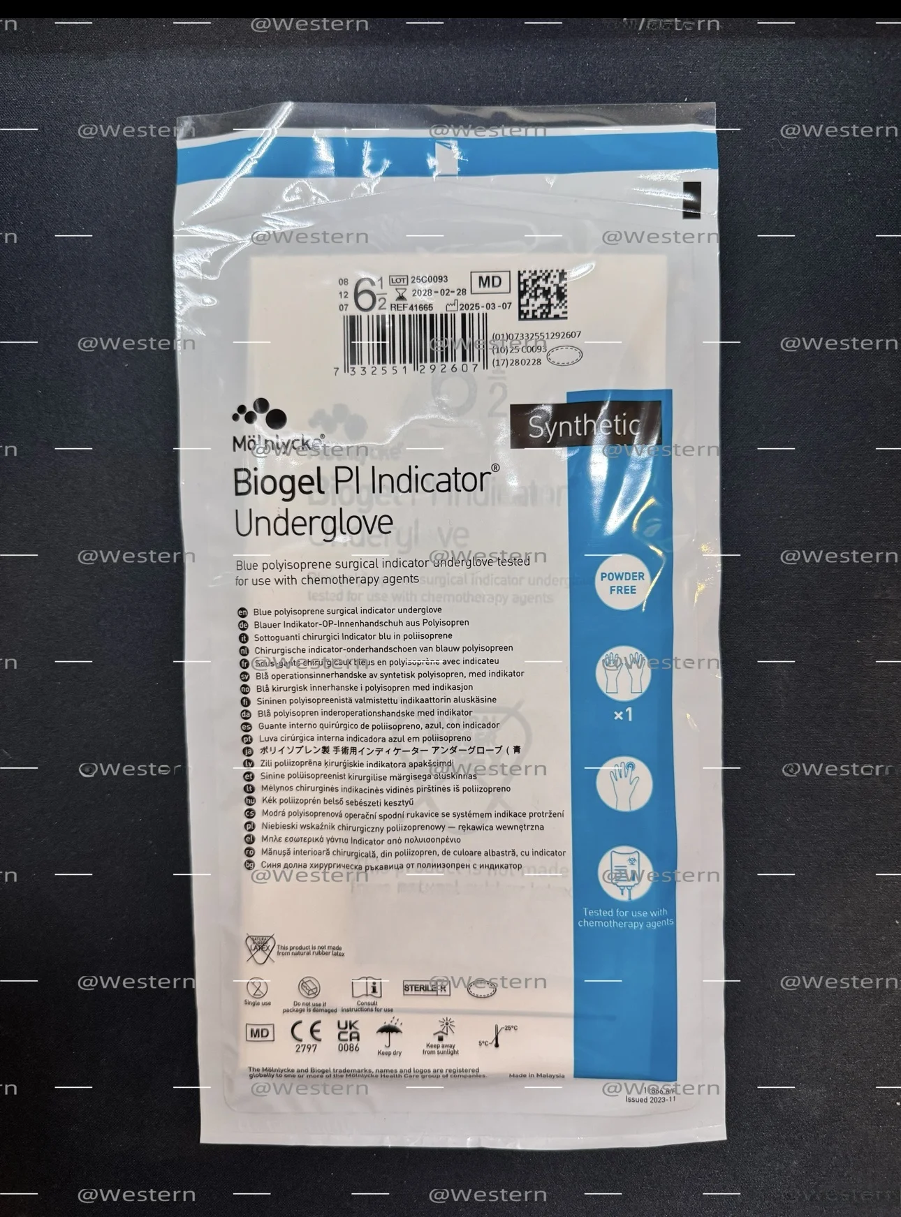 Meknik Biogel PI Indicator Synthetic Undergloves Disposable Medium Thickness Gloves for General Use Home Daily Needs