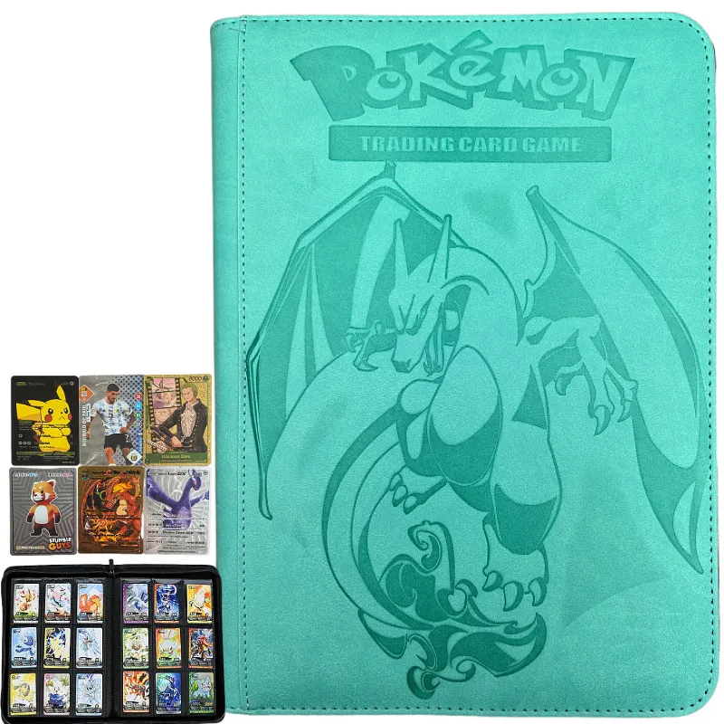 Kaartenmap met 9 vakjes, verzamelmap voor trading cards, displaymap, opbergmap voor Pokémon PTCG TCG Yugioh MTG gamekaarten