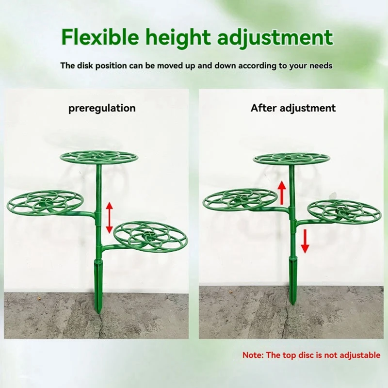 ABBN-Sunflower Flower Support Stand Three-Layer Plant Support Rack For Climbing And Grafting
