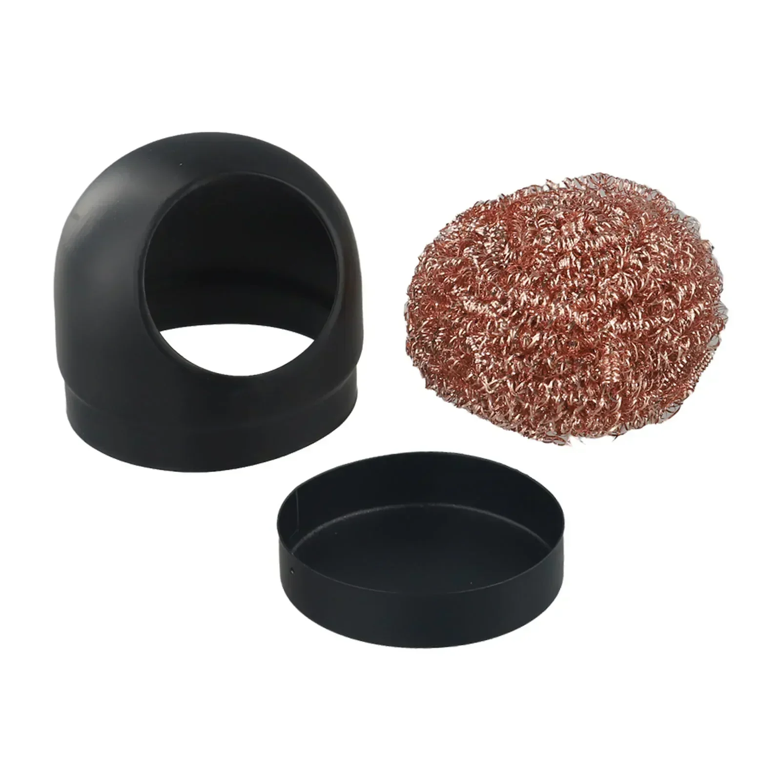 New Practical Efficient Removal 70*70*70 Mm Black Multi-point Cleaning Plastic Shell Soldering Tip Cleaning Base