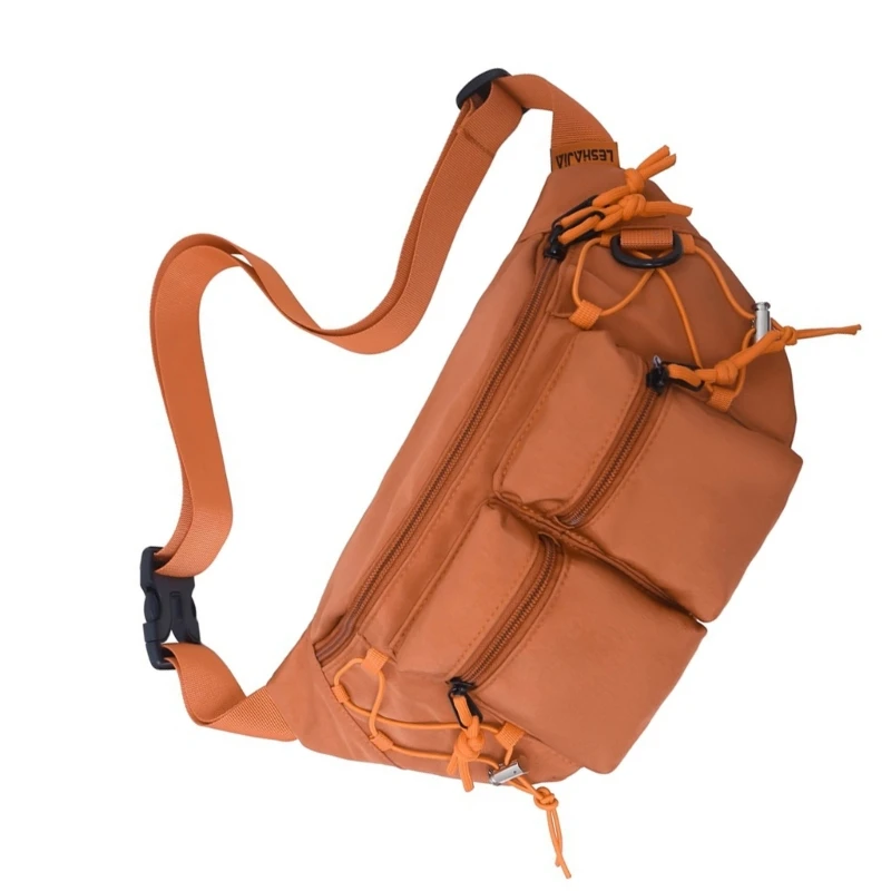 Chest Bag Over The Shoulder Bag for Men Sling Bag Large Capacity Leisure Bag E74B
