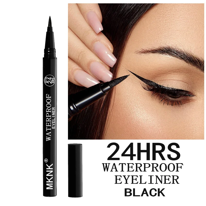 Quick-dry Eyeliner Pencil Makeup Long Lasting Smooth Matte Eye Liner Waterproof Anti Smudge Liquid Eyeliner Pen Eyes Cosmetic