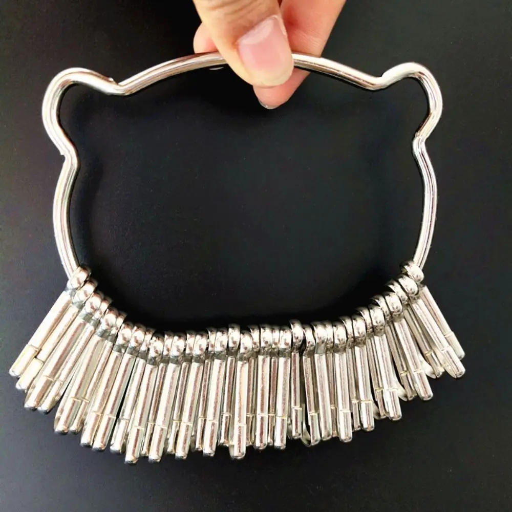16/26/36 Pieces With Number Plates Key Ring Plastic Metal Split Rings Key Tags Transparent Window Key Classification