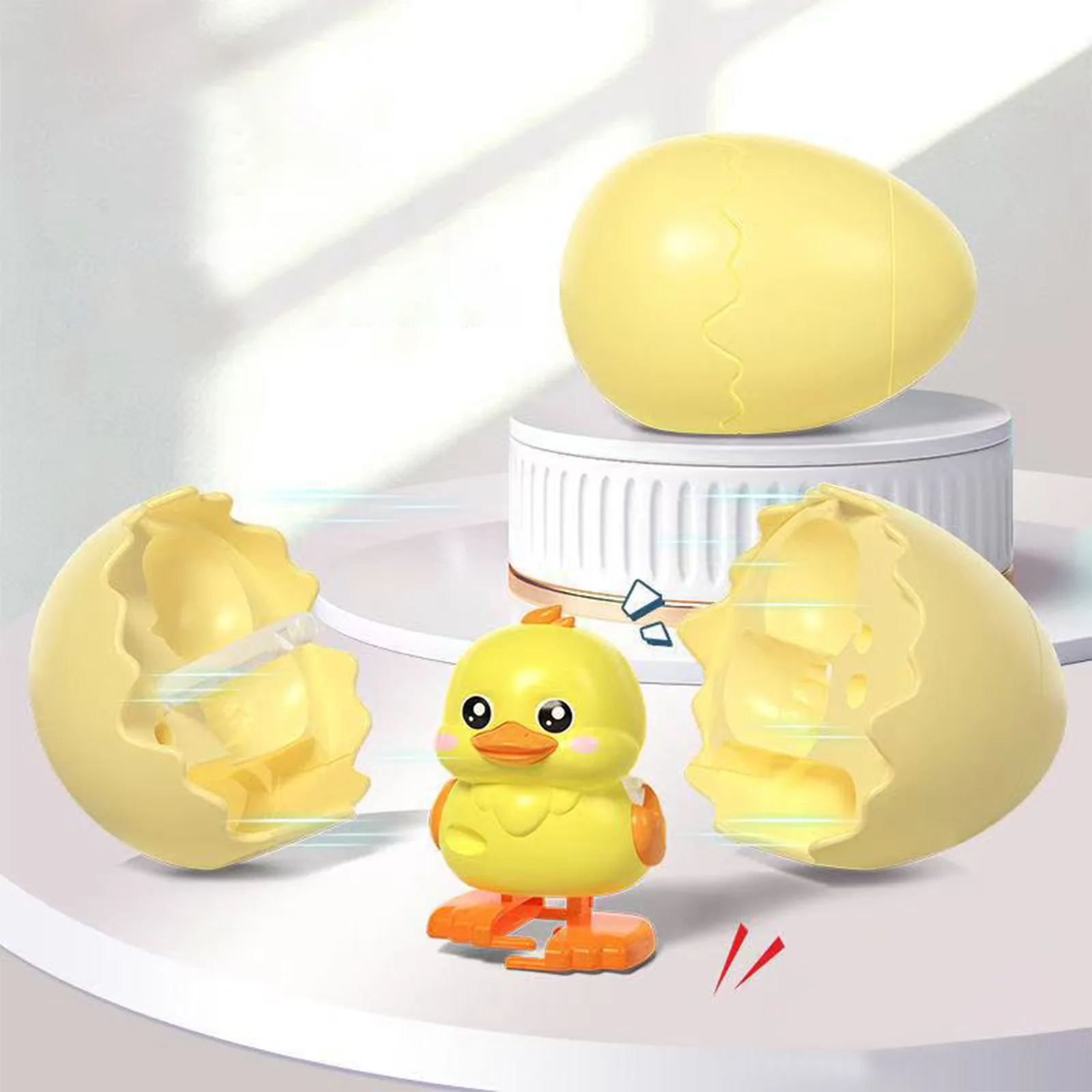 

Penguin Bouncing Egg Toys Clockwork Toys Wind-Up Surprise Egg Party Favors Rotate The Egg To Hatch A Walking Animal Easter Gift