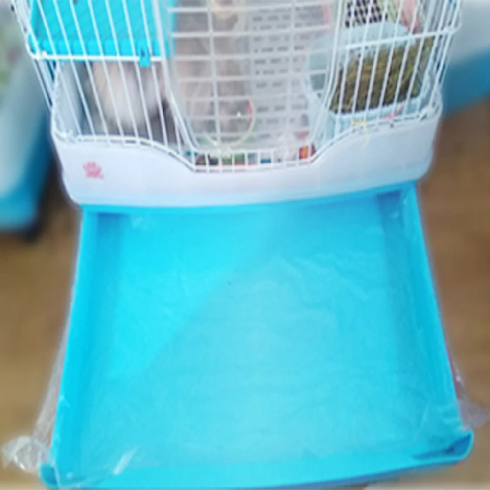 50pcs/set Disposable Film Mat Membrane Pad Rabbit Cage Tray Diapers Pet Cleaning Supplies
