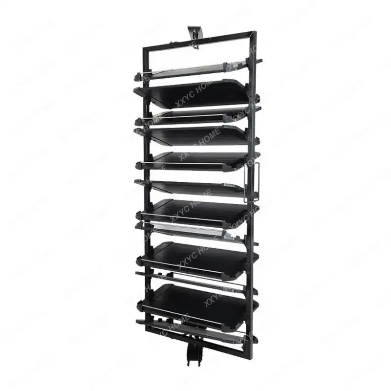 Rotating Shoe Rack 360 Degrees Household Multi-Layer Stainless Steel Storage Hardware Accessories Height Adjustment Rotating