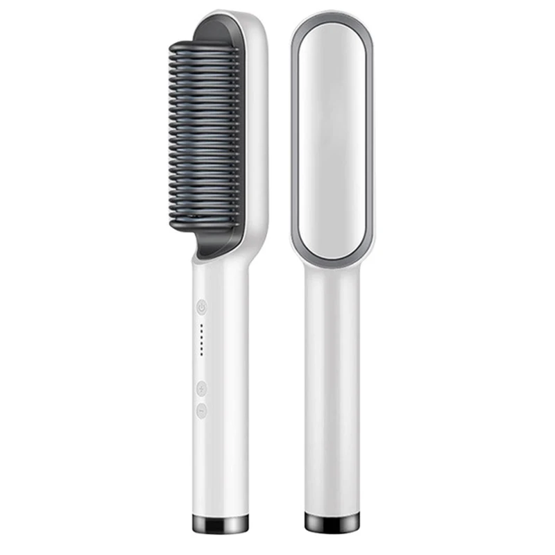 Electric Professional 2 In 1 Hot Comb Hair Straightener Electric Hair Brush Negative Ion Multi-Temperature Styling Tool 6