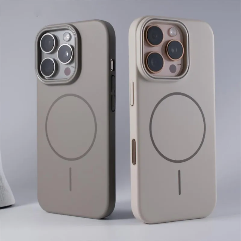 Funda rígida de PC original para Magsafe para iPhone 17 Air 16 15 14 Plus 13 12 Mini 11 Pro Max, mate y magnética antigolpes 4