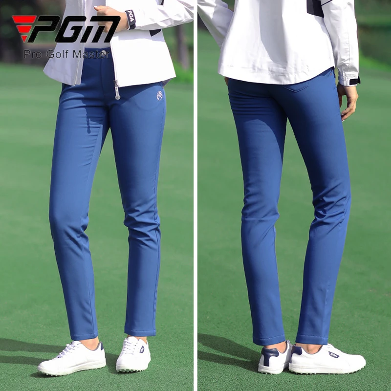 PGM Women Winter Golf Pants Lady Waterproof Warm Pant Fleece Snow Prevention Trousers Girls Elastic Straight Sweatpant XS-XXXL