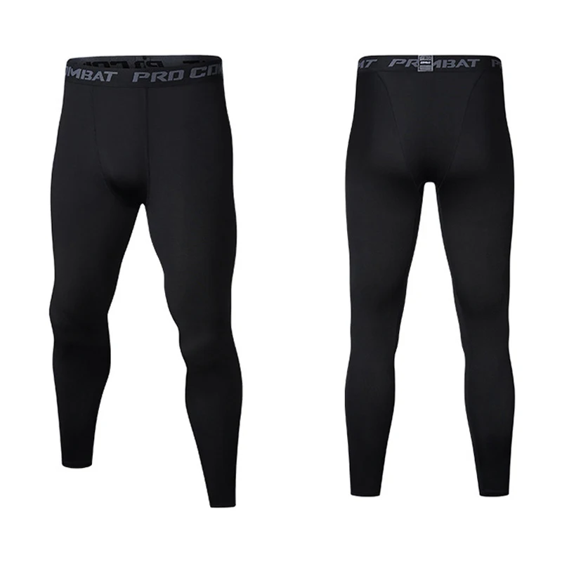 Men's thin, tight-fitting, quick-dry, breathable sports leggings, running tights, and sports shorts for fitness and exercise