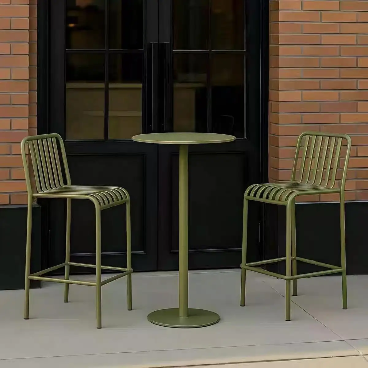 

Outdoor bar table and chair combination Bar high stool Outdoor waterproof and sunscreen