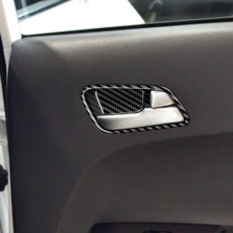 Car Carbon Fiber Inner Door Handle Cover For 2022 Kia Morning Picanto Door Bowl Handle Trim Frame Sticker