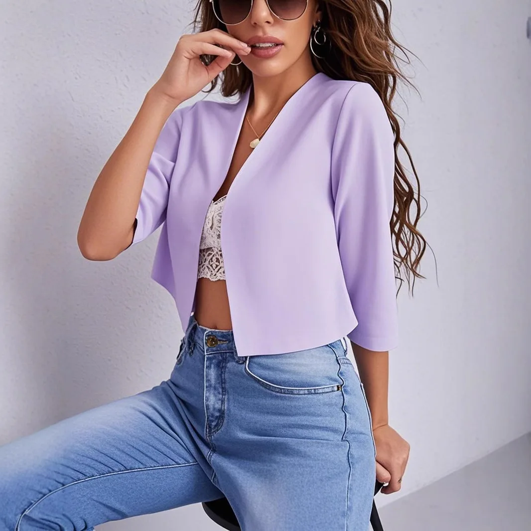 ชุดสูทผู้หญิงแบบลำลองแฟชั่นฤดูใบไม้ร่วงปี 2025 เสื้อโค้ทผู้หญิงสไตล์มืออาชีพทันสมัย เสื้อผ้าผู้หญิงอินเทรนด์