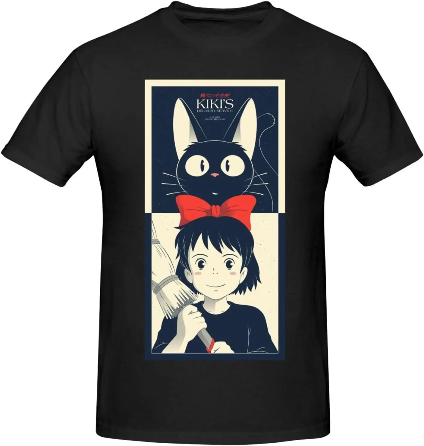 New Dads T Shirts for Kiki cat Delivery Service T Shirt,Basic Clothing Short Sleeve Shirt