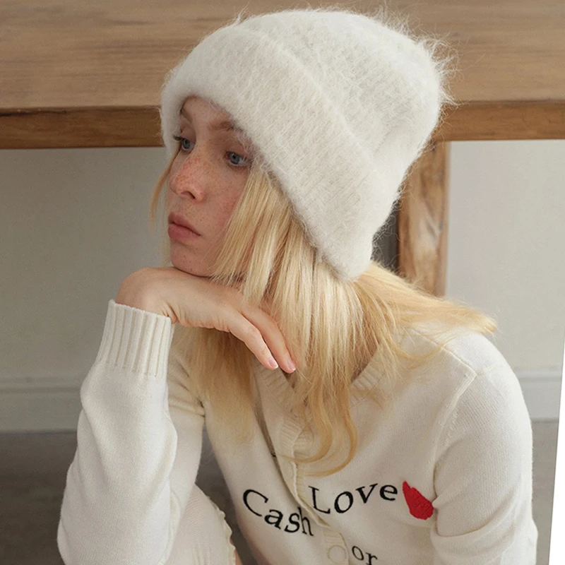 محبوك قبعة للنساء الرجال قبعات الألبكة الصوف موضة بسيطة الدافئة Skullies Beanies الصلبة الخريف قبعة شتوية قبعة العصرية نمط #5