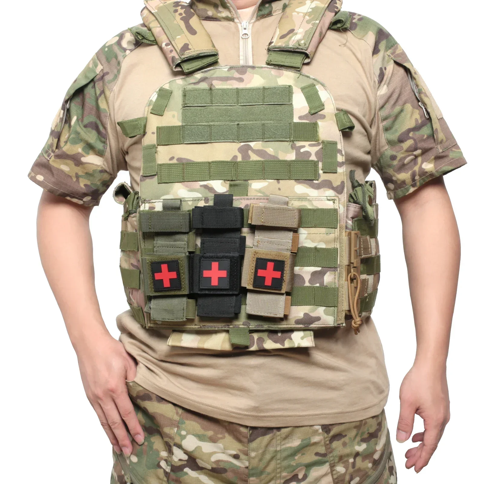 EDC أداة الخصر حقيبة الصيد التخييم مقص الحقيبة مصباح يدوي سكين الحافظة في الهواء الطلق المشي لمسافات طويلة التبعي #1