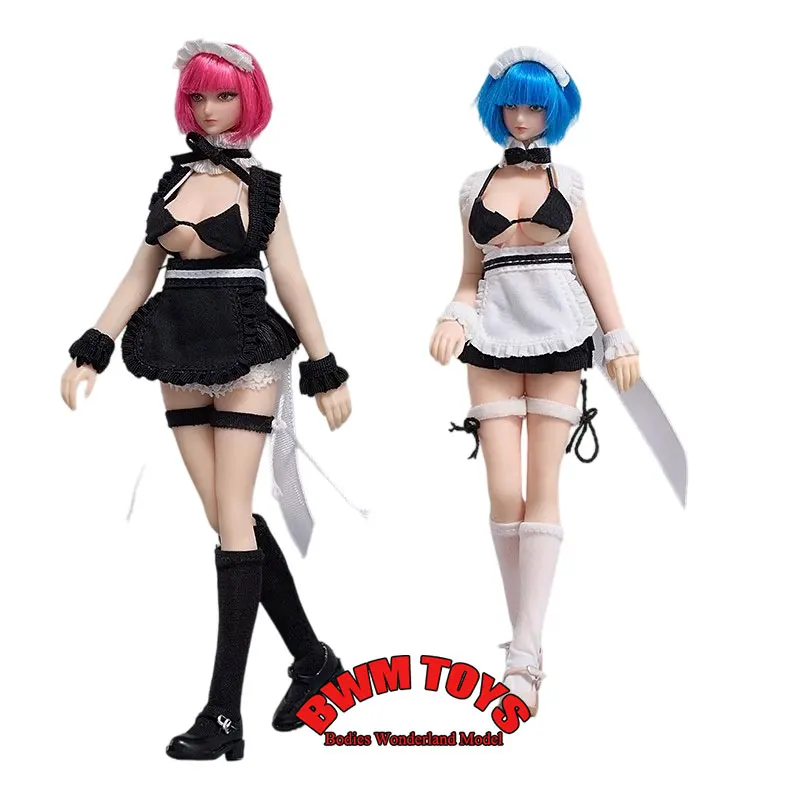 

cdtoys cd053 масштаб 1/12, милый женский наряд горничной, платье с открытой грудью, комплект одежды, подходит для 6-дюймовой фигурки солдата, куклы на тело