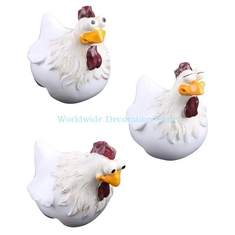 

Q39B Resin Rooster Statue Animal Figurine Sculpture Desktop Art Crafts Ornament