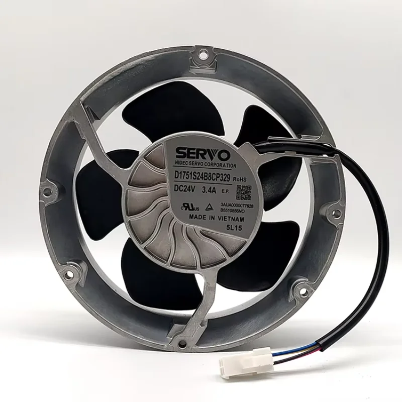 

Servo D1751S24B8CP329 DC 24V 3.4A 172x172x51mm 4-Wire Server Cooling Fan