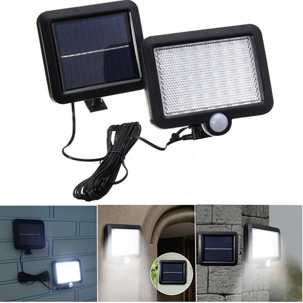مصباح حائط يعمل بالطاقة الشمسية طراز 2 للحديقة الخارجية صديق للبيئة مقاوم للماء LED ضوء شمسي 5 أمتار تمديد موفر للطاقة
