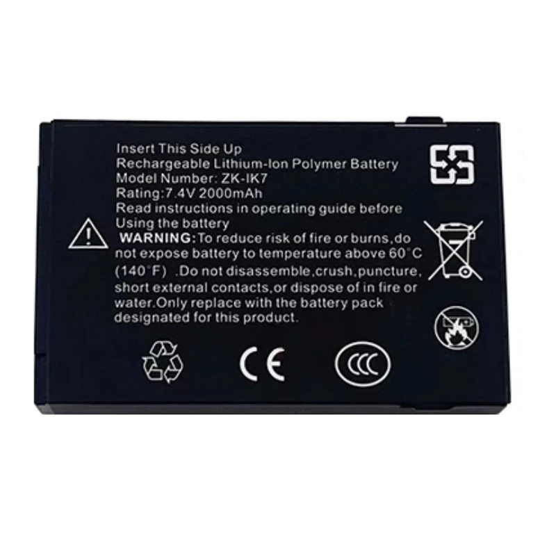 ZK-IK7 7.4V 2000mAh Battery for ZKTeco
