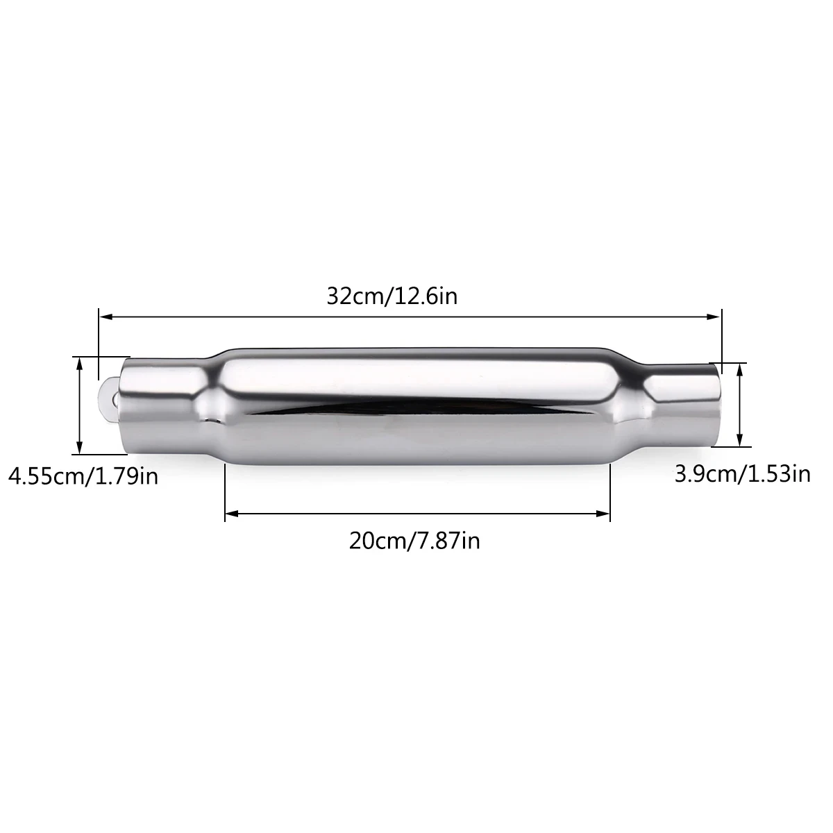 Motorcycle Exhaust Muffler Slip - On  Retro Vintage Classic Electroplating Escap Moto for Cafe Racer Bobber QKopper Custom view 2
