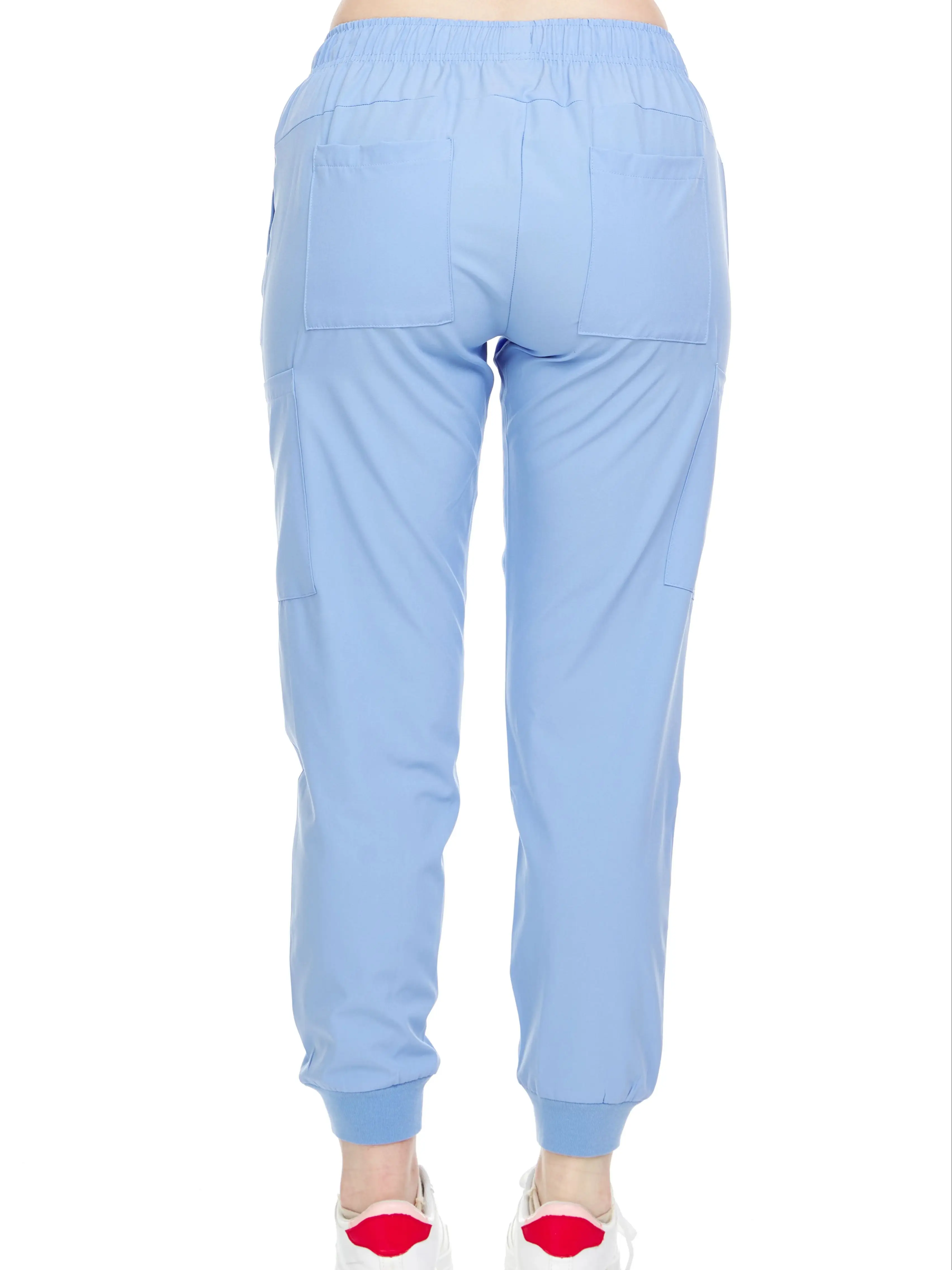 HEAL+WEAR Women's Jogger Scrubs Pants Multiple Convenient Pockets. 4-Way Stretch Spandex. Wrinkle-Resistant