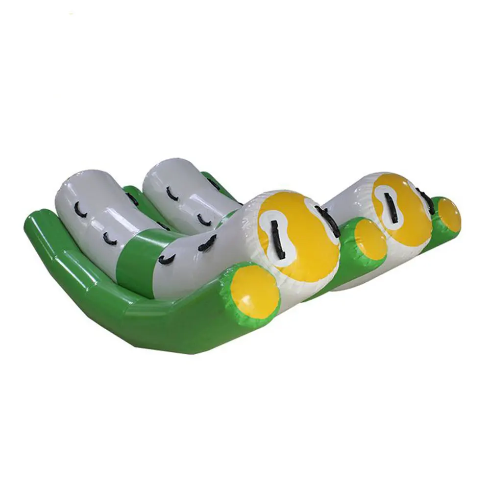 

Hot Sale Summer Water Games Inflatable Water Seesaw Lake and Sea Floating Water Play Banana Seesaw Floating Inflatable Boat