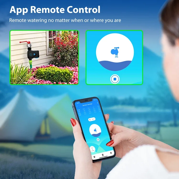 Intelligenter WLAN-Bewässerungstimer Kompatibel mit Tuya Tropfbewässerungsventil-Controller Smart Wasserventil für Haus und Garten – Detail 10
