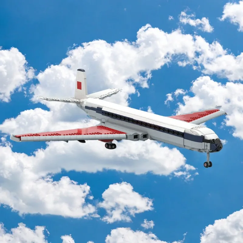 

2248 шт. Moc Speed Jet Airliner De Havilland Comet DIY образовательные строительные блоки авиационная история Коллекционная модель
