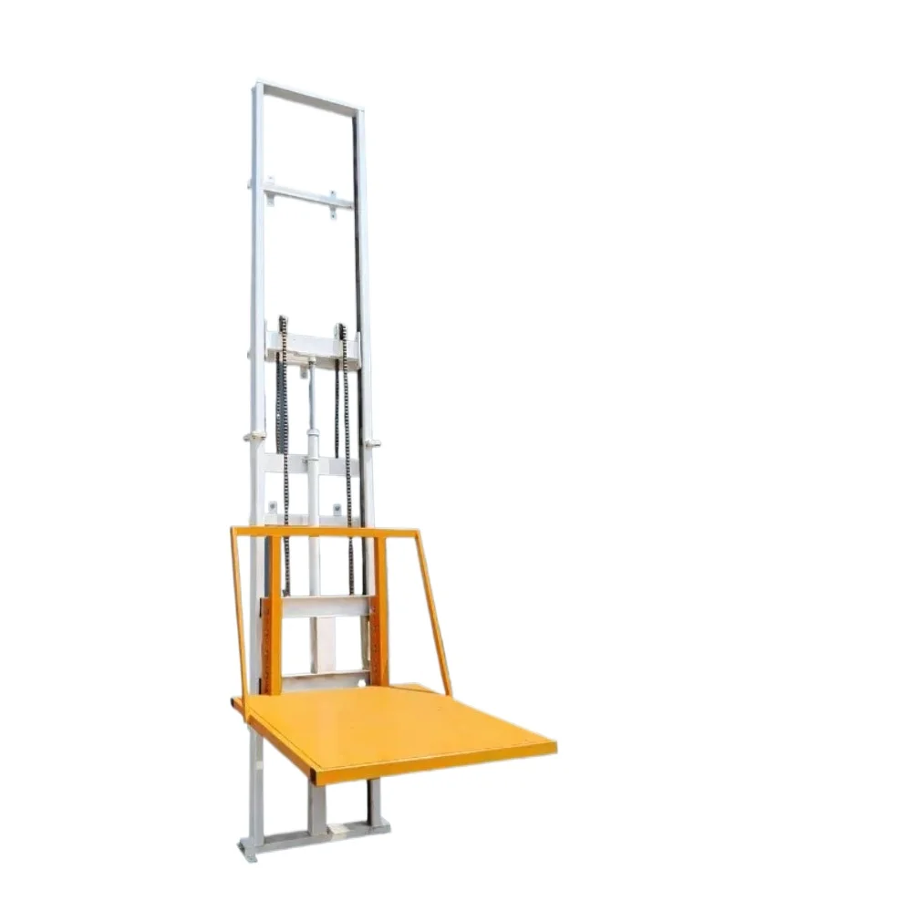 

Guide rail type lif platform for loading and unload of small electric freight elevator household workshop warehouse