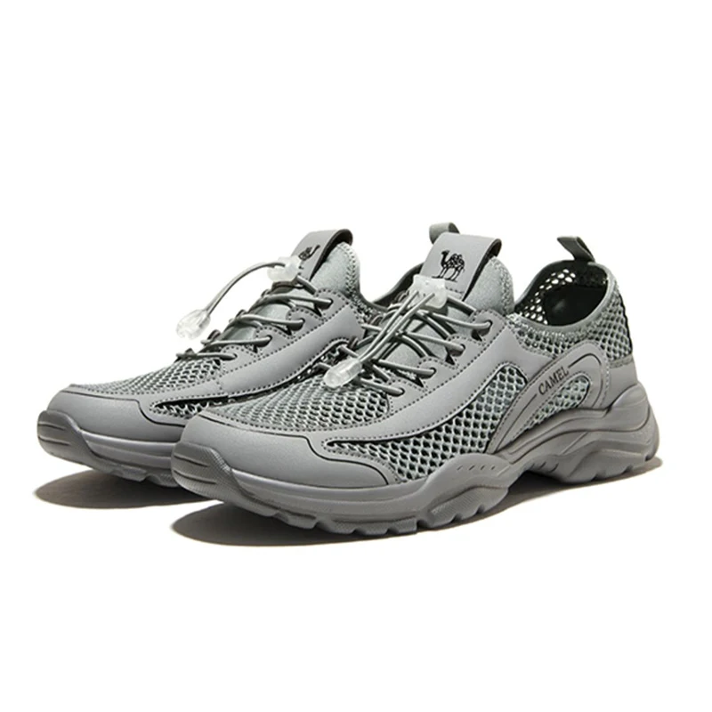 GOLDEN CAMEL Masculino Sneakers Malha Ao Ar Livre Respirável Casual Sports Running Walking Shoes Água Sapatos Femininos para Homens 2023 Verão