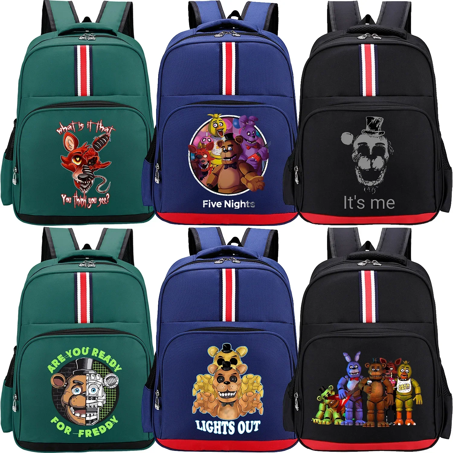 New Fnafs Kindergarten School Backpack for Kids Cute Mochila Schoolbag Primary School Student School Bag Trendy Anime Bags Gift