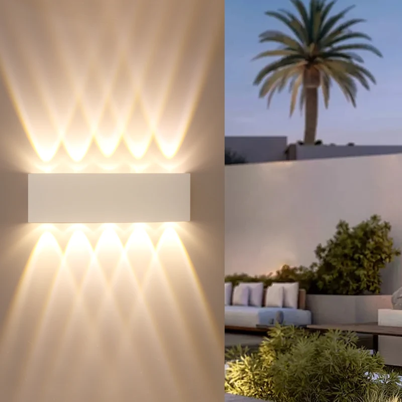 Teleskopowa lampa ścienna LED ABS Outdoor IP65 Wodoodporna biała lampa ścienna do domu Willa Ogród Dziedziniec Ganek Schody Korytarz Światło — zdjęcie 3