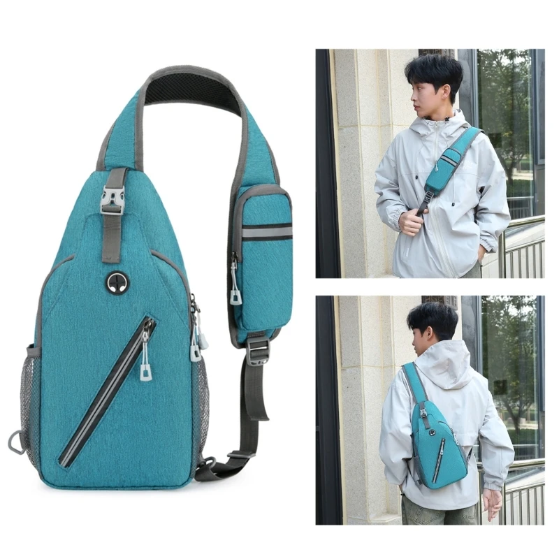 

Male Shoulder Chest Bag for Men Casual Crossbody Bag Men School Summer Outdoor Short Trip Messengers Chest Pack