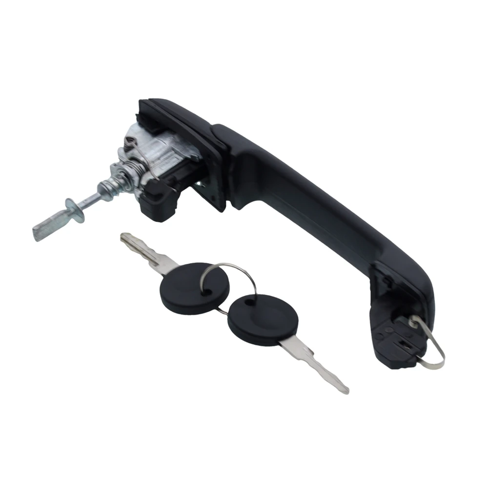 

​NEW Front Outside Door Handle Black w/ Keys LH=RH 1993-1998 for VW Jetta Golf