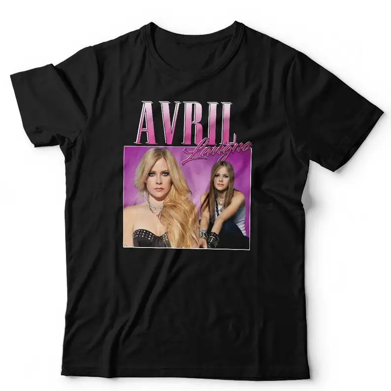 Avril Lavigne Appreciation Tshirt Unisex & Kids Throwback Homage Stag or Hen Do Short Sleeve Classic Fit 100% Cotton