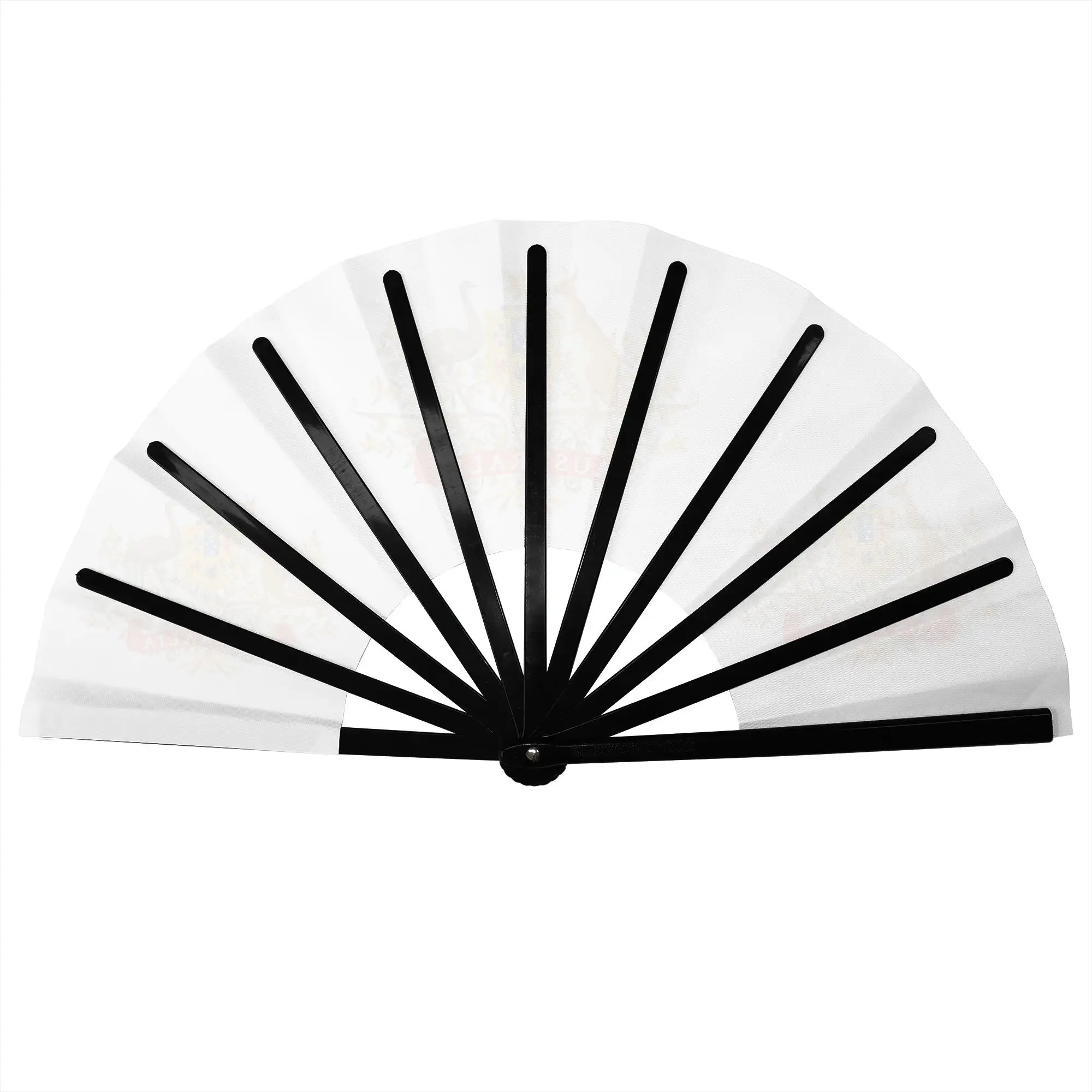 Australia Coat of Arms Flag Folding Hand Fan  Polyester Fabric Fan Funny Summer Accessory Decorative Fans