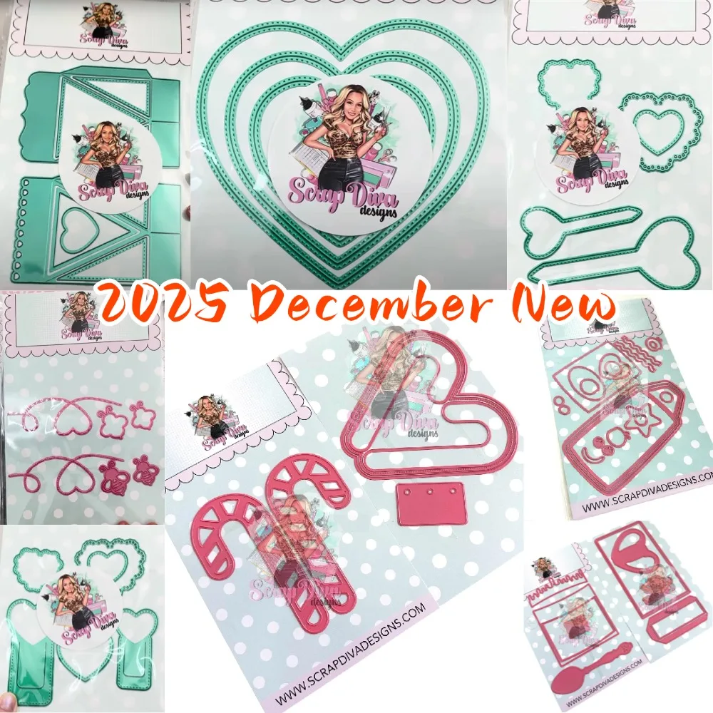 ScrapDivaDesigns The Gingerbread Man 2025 New Dies For DIY Scrapbooking Crafts Maker Photo Album Template Handmade Decoration