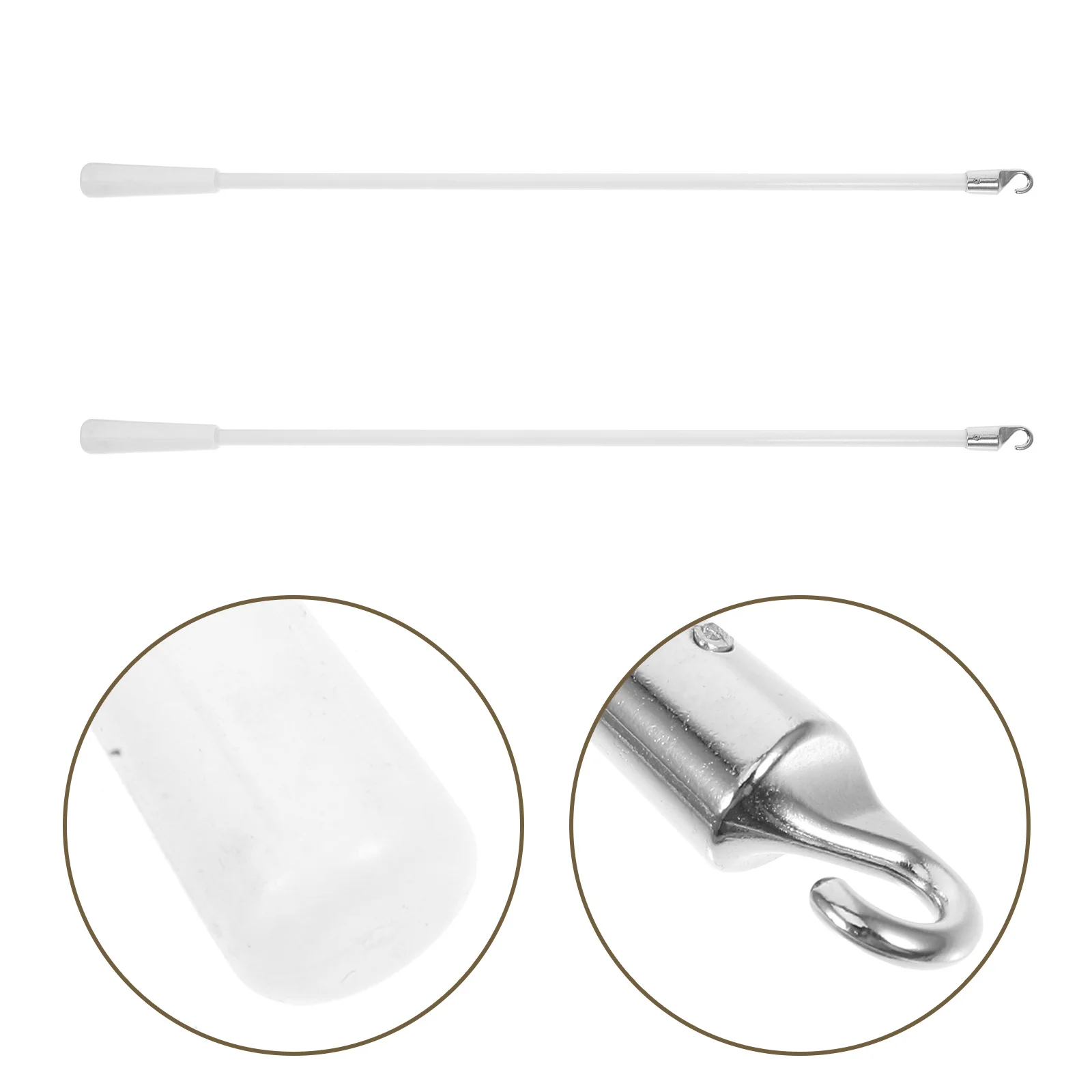 

2Pcs Blinds Wand Fiberglass Reliable Easy Use Versatile Design Aesthetic Practical Replacement Window Blind Opener Stick