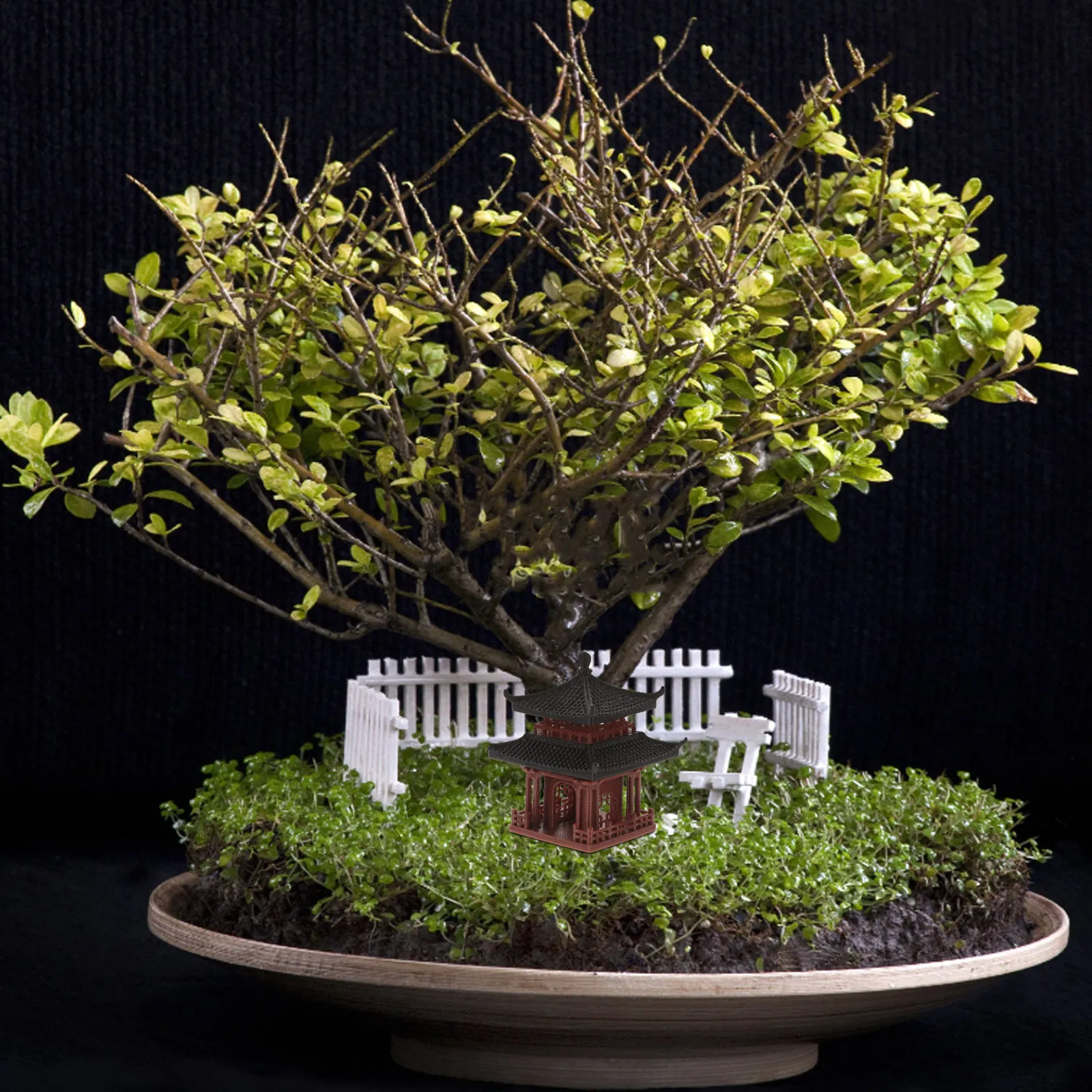 Mini Brown Pagoda Garden Statu - đánh giá và giá Mini Bonsai Zen Garden