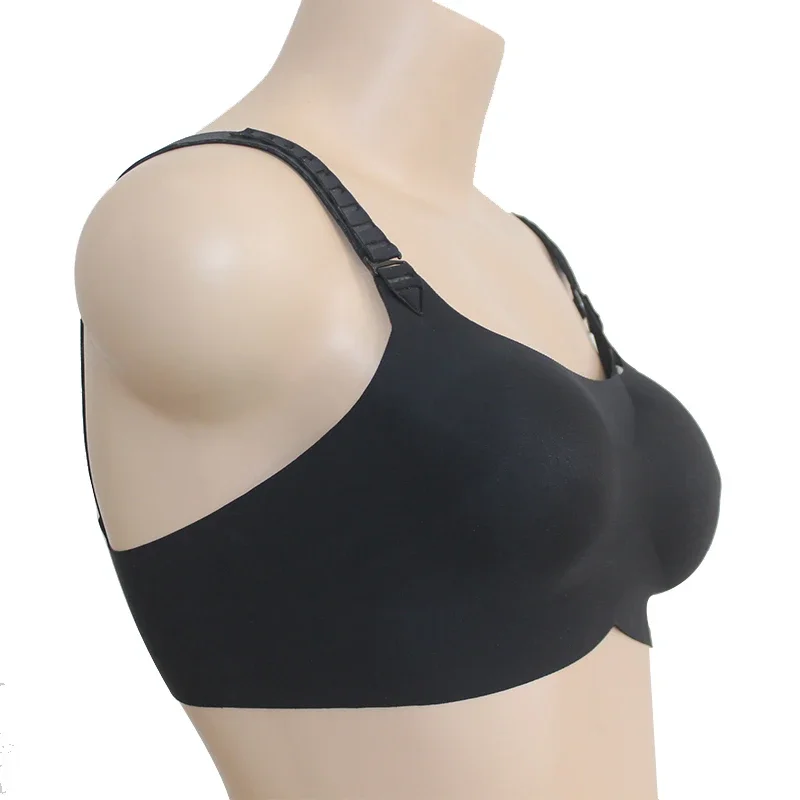 

Crossdresser Bra Transgender Drag Queen Suitable for Shemale Include Round Shape Silicone Breasts