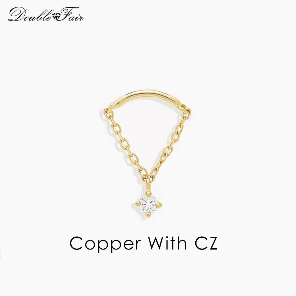 1szt Kolczyki ze stali nierdzewnej Helix Daith dla kobiet Pierścionek z gwiazdą z łańcuszkiem Lobe Tragus Snug Ear Piercing Earings Biżuteria — zdjęcie 7